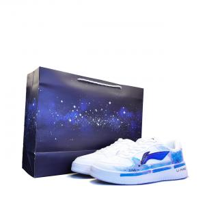 Легкие, дышащие, низкие скейтбордные кроссовки Li Ning Floating Boat Balance, унисекс., белый