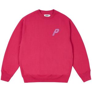 Свитер Palace P3 Glitter Crew, Berry Red