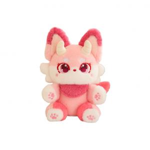 Плюшевая игрушка милый лисенок AIQINGCAOZHILIAN(WANJU), розовый
