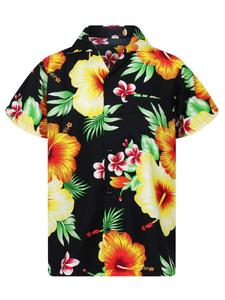 Рубашка King Kameha Paradise Flower, черный