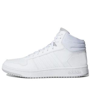 Кроссовки hoops 2.0 средние Adidas, белый