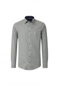 Рубашка свободного кроя в клетку Casamoda, зеленый