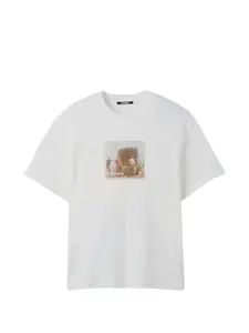 Футболка с принтом Jacquemus, белый