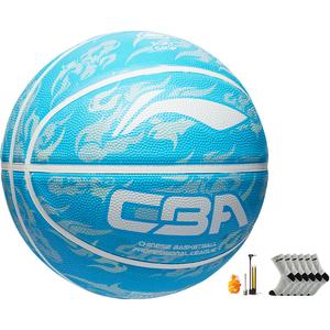 LINING Детский баскетбольный мяч Blue Rubber размер 5 для улицы