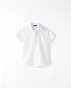 Оксфордская рубашка с короткими рукавами Kids El Corte Inglés, белый