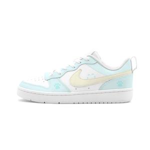 Nike Court Borough 2 Mint Cream кожаные амортизирующие устойчивые к истиранию и скольжению низкие кроссовки для скейтбординга Blue