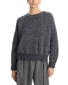 Свитер с вырезом-лодочкой Vito American Vintage, серый