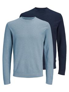 JACK & JONES Свитер 'Bluriley' в цветах Marine Blue и Dusty Blue