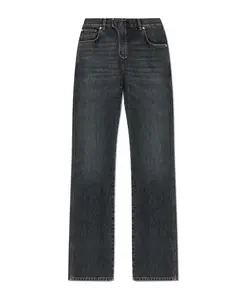 Джинсы прямого кроя Balmain, серый