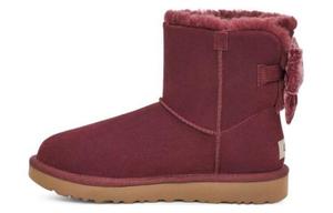 Угги женские UGG Mini Bailey Bow, бордовый