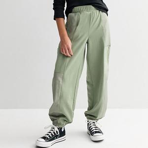 Детские джоггеры из смесовой ткани, размеры 6-20, regular и plus So, Malyn Olive