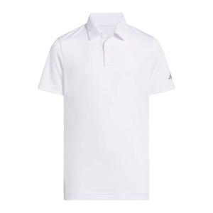 Adidas Performance Футболка-поло 'BOYS PERFORMANCE SHORT SLEEVE POLO' в белом цвете