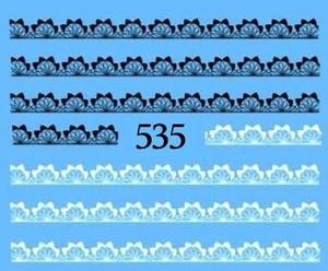 Водные наклейки для ногтей - №535, Raisin