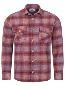 Рубашка на пуговицах классического кроя Rock Creek, Wine Red/Pastel Red