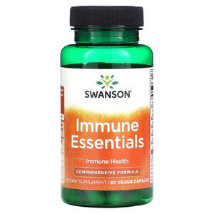 Добавка Swanson Immune Essentials с бузиной, 60 растительных капсул