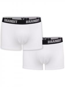 Боксерские шорты "Boxer Shorts Logo 2 Pack" белого цвета Brandit