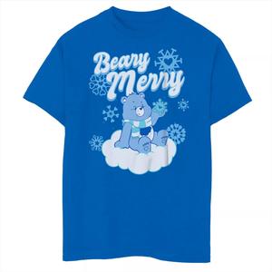 Рождественская футболка с рисунком Care Bears Grumpy Snow Cloud для мальчиков 8–20 лет Licensed Character