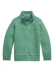 Кардиган с рукавами реглан POLO RALPH LAUREN KIDS, зеленый