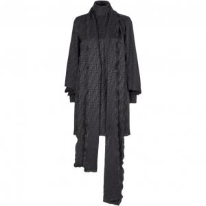 FENDI Женское платье с длинными рукавами FW22 Black
