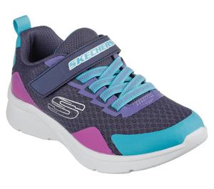 SKECHERS Детские кроссовки MICROSPEC BRIGHT RETROS, темно-серые