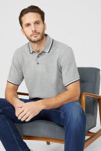 Поло из пике с кончиками Debenhams, серый