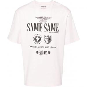 Футболка с принтом Martine Rose, розовый розовый