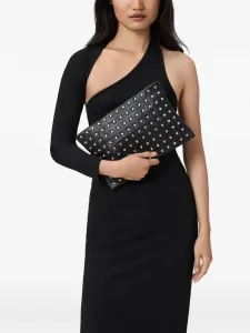 Сумка-клатч Bettina на молнии с заклепками AllSaints, черный