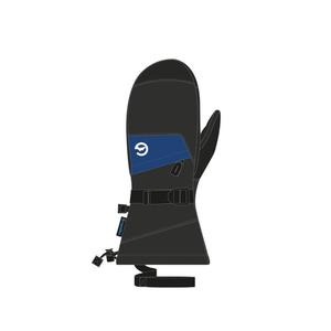 GORDINI Детские горнолыжные варежки, черные/ярко-синие