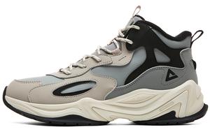 Star Stone Скейтерские Кроссовки Мужские Высокие Светло-Серые Черные PEAK