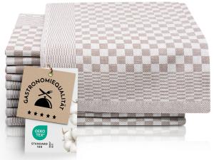 Чайные полотенца набор  Zollner, коричневый