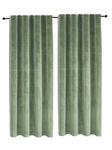 Комплект бархатных штор из 2-х люверсов антрацит 140х145 см плотная бархатная мягкая непрозрачная штора Haus und Deko