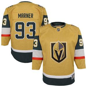 Футболка Vegas Golden Knights Premier игрока Митча Марнера для молодежи, золотая Outerstuff