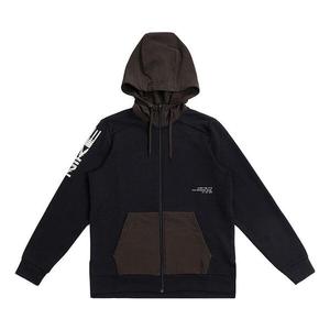 Куртка Nike Solid Color Alphabet Zipper Hooded Jacket Men's Black, черный