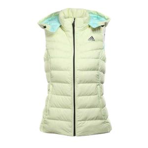 Женский пуховый жилет Adidas, салатовый