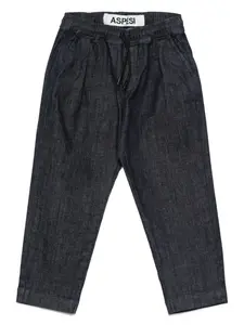 Джинсовые брюки с эластичным поясом Aspesi Kids, синий
