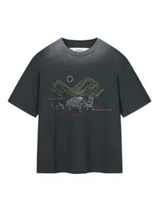 Футболка с вышитым логотипом ROUGH., черный