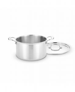 Полностью облицованная кастрюля серии Titanium объемом 8 кварт с крышкой Heritage Steel, Stainless Steel