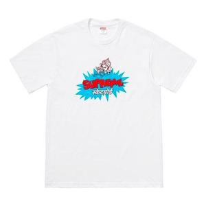 Футболка ss18 ganesha tee white thailand printing short sleeve Supreme, белый