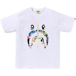 Футболка с принтом Shark A BATHING APE, белый