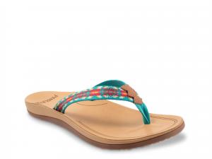 Сандалии Carico Lake Flip Flop бирюзового цвета PENDLETON