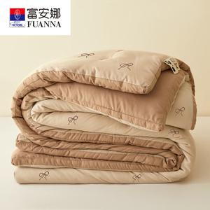 Fuanna Одеяло 200х230 см, 4 кг, из соевого волокна, класс A, всесезонное, цвет Golden Brown Bow