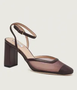 Сандалии на каблуке MLAETERE Marella, бордовый