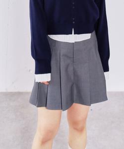 Мини-юбка в складку с поясом Archives, цвет Gray