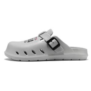 Bull Thunder Мужские серые противоскользящие тапочки с закрытым носком, устойчивые к запахам, цвет Gray