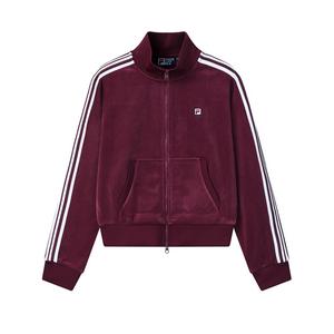 FILA Куртка Heritage Jackets женская Tamarine Red WI с воротником стойкой на флисовой подкладке