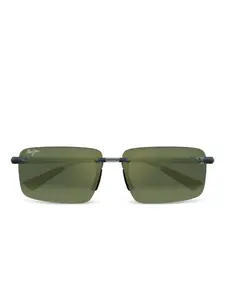 Солнцезащитные очки в прямоугольной оправе Maui Jim, зеленый