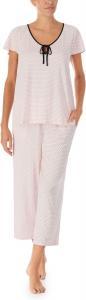 Укороченная пижама с короткими рукавами Kate Spade New York, цвет Pink Pindot