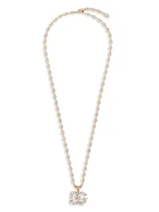 Колье с подвеской-логотипом DOLCE & GABBANA, золотой