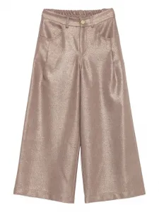 Металлические брюки на резинке Miss Grant Kids, нейтральный