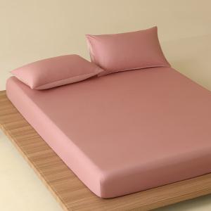 Mercury Home Textiles Простыня на резинке 180х200 см, 100% хлопок, цвет Taoyao Ying Pink, 40 нитей